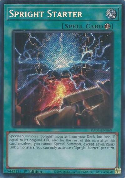 Spright Starter (Secret Rare) (RA05-EN068) [Rarity Collection 5]