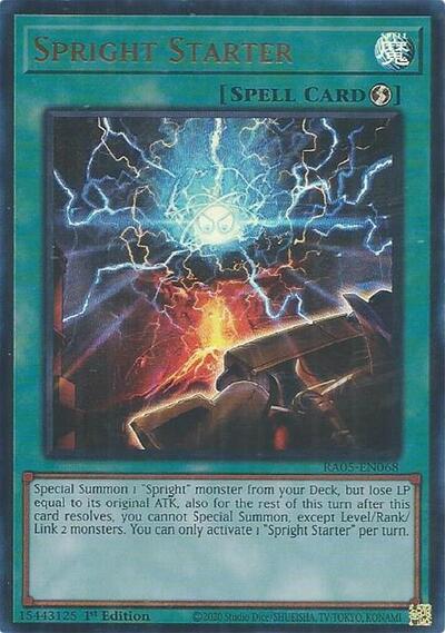 Spright Starter (Ultra Rare) (RA05-EN068) [Rarity Collection 5]