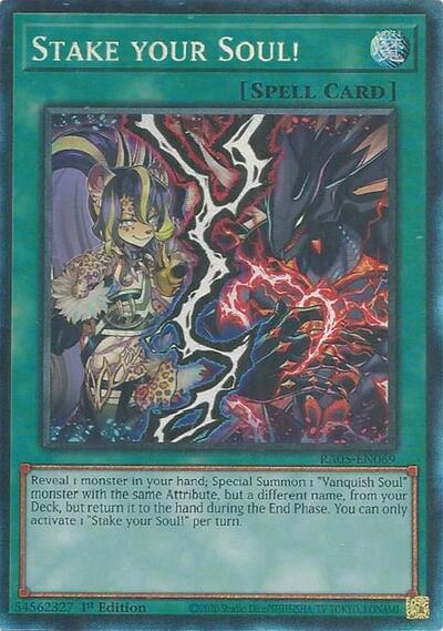 Stake your Soul! (Collector's Rare) (RA05-EN069) [Rarity Collection 5]