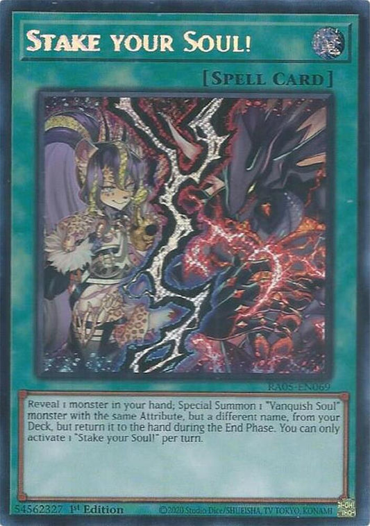 Stake your Soul! (Secret Rare) (RA05-EN069) [Rarity Collection 5]
