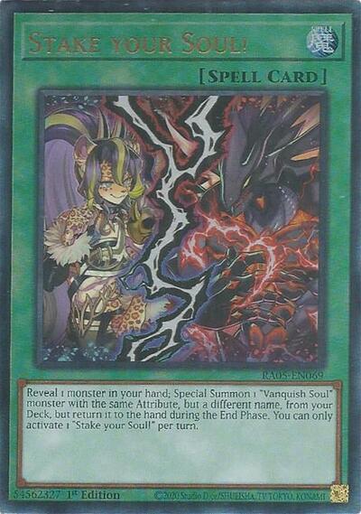 Stake your Soul! (Ultimate Rare) (RA05-EN069) [Rarity Collection 5]