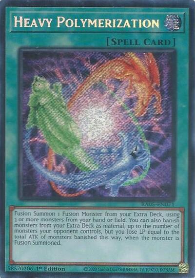 Heavy Polymerization (Secret Rare) (RA05-EN071) [Rarity Collection 5]