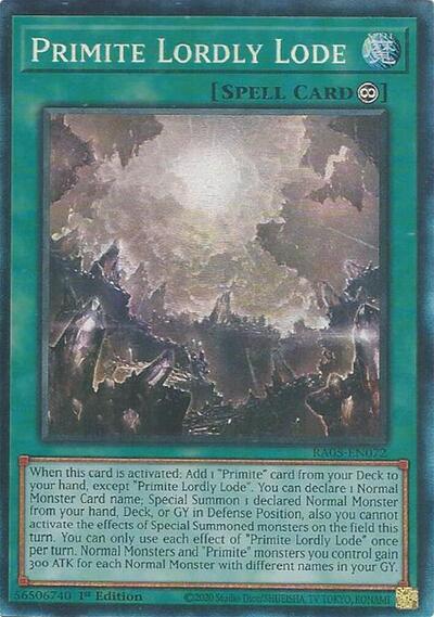 Primite Lordly Lode (Collector's Rare) (RA05-EN072) [Rarity Collection 5]