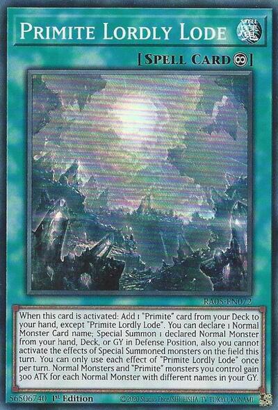 Primite Lordly Lode (RA05-EN072) [Rarity Collection 5]