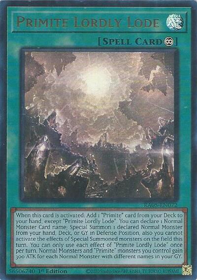 Primite Lordly Lode (Ultra Rare) (RA05-EN072) [Rarity Collection 5]