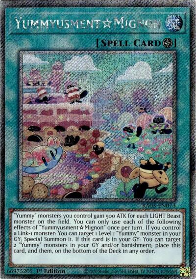 YummyusmentMignon (Platinum Secret Rare) (RA05-EN073) [Rarity Collection 5]