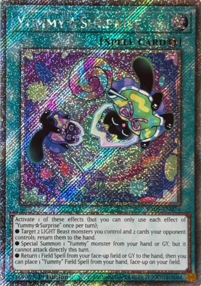 YummySurprise (Platinum Secret Rare) (RA05-EN074) [Rarity Collection 5]