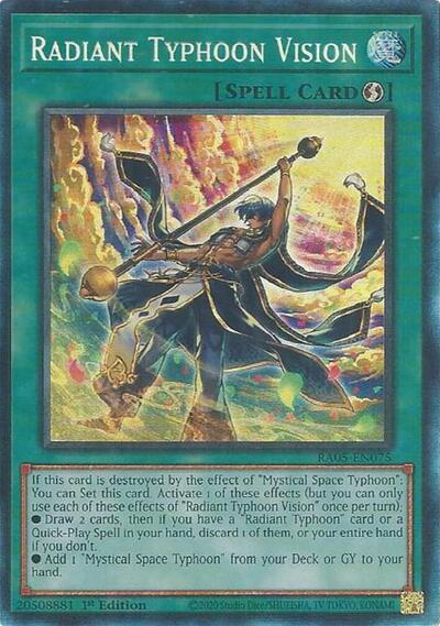 Radiant Typhoon Vision (Collector's Rare) (RA05-EN075) [Rarity Collection 5]