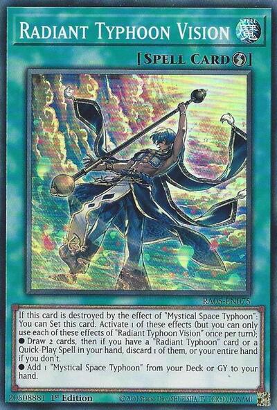 Radiant Typhoon Vision (RA05-EN075) [Rarity Collection 5]