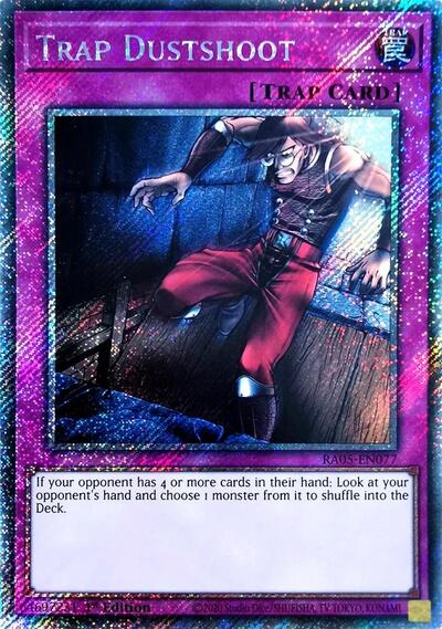 Trap Dustshoot (Platinum Secret Rare) (RA05-EN077) [Rarity Collection 5]