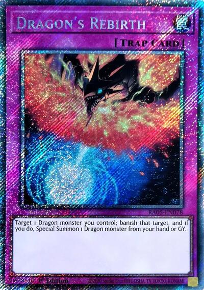 Dragon's Rebirth (Platinum Secret Rare) (RA05-EN078) [Rarity Collection 5]