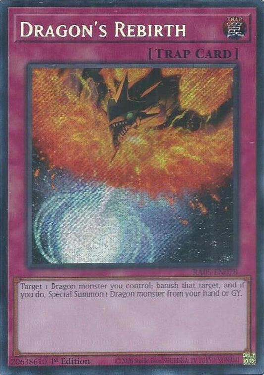 Dragon's Rebirth (Secret Rare) (RA05-EN078) [Rarity Collection 5]