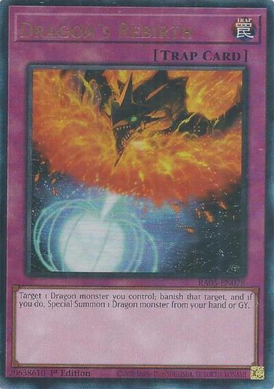 Dragon's Rebirth (Ultimate Rare) (RA05-EN078) [Rarity Collection 5]