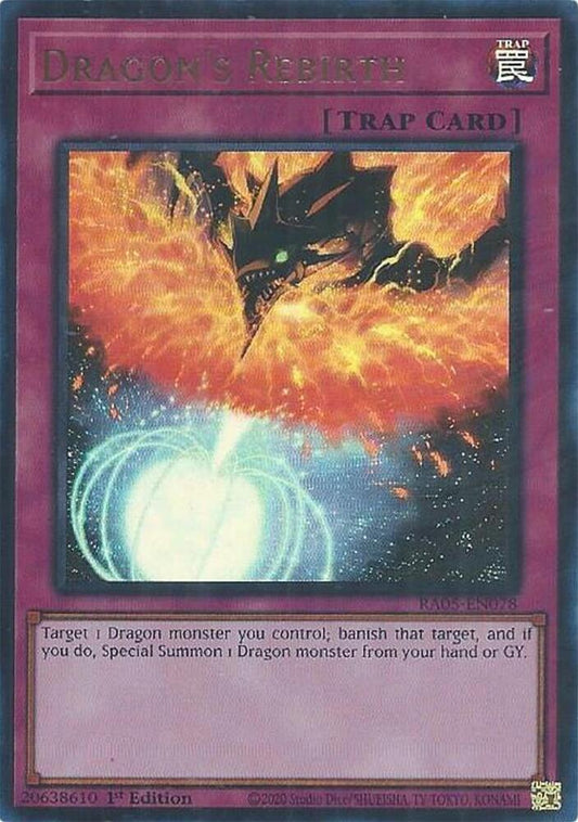 Dragon's Rebirth (Ultra Rare) (RA05-EN078) [Rarity Collection 5]