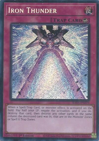 Iron Thunder (Secret Rare) (RA05-EN079) [Rarity Collection 5]