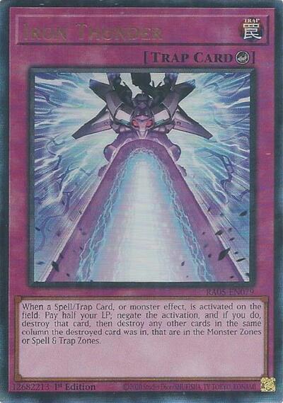Iron Thunder (Ultimate Rare) (RA05-EN079) [Rarity Collection 5]