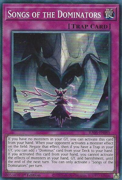 Songs of the Dominators (RA05-EN081) [Rarity Collection 5]