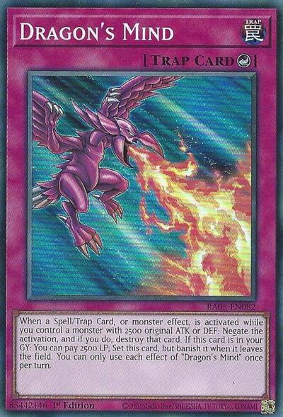 Dragon's Mind (RA05-EN082) [Rarity Collection 5]