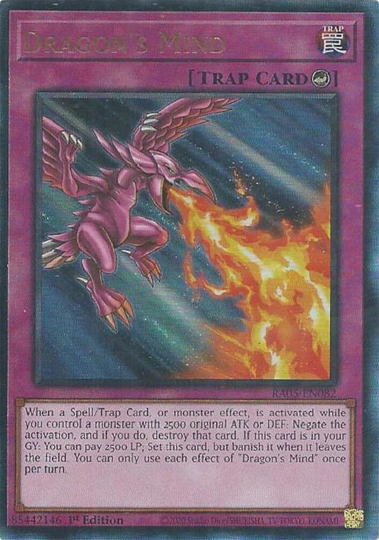 Dragon's Mind (Ultimate Rare) (RA05-EN082) [Rarity Collection 5]