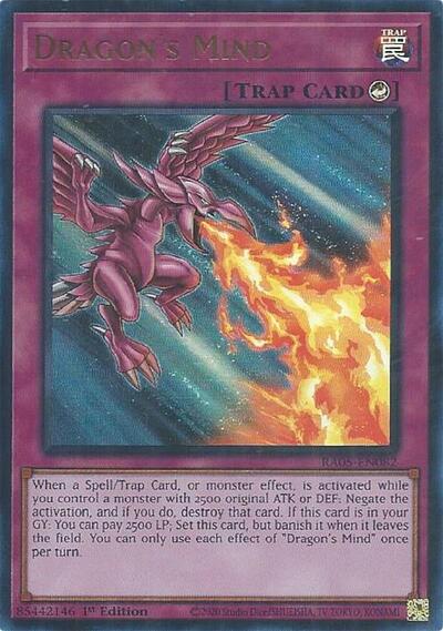 Dragon's Mind (Ultra Rare) (RA05-EN082) [Rarity Collection 5]