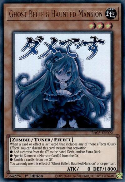 Ghost Belle & Haunted Mansion (RA05-EN092) [Rarity Collection 5]