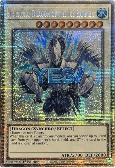 Trishula, Dragon of the Ice Barrier (Starlight Rare) (RA05-EN101) [Rarity Collection 5]