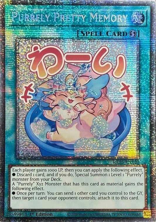 Purrely Pretty Memory (Starlight Rare) (RA05-EN120) [Rarity Collection 5]