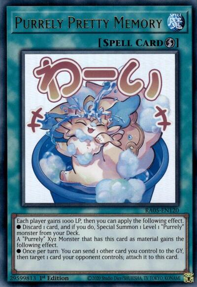 Purrely Pretty Memory (RA05-EN120) [Rarity Collection 5]