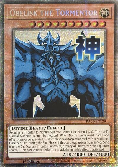 Obelisk the Tormentor (Starlight Rare) (RA05-EN129) [Rarity Collection 5]