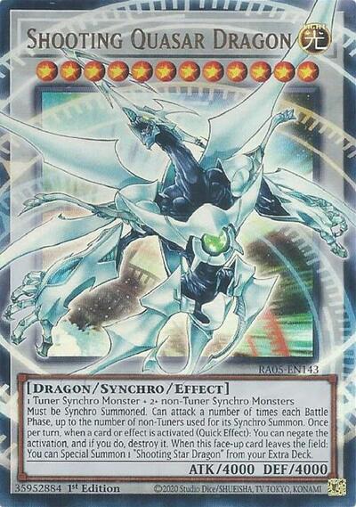 Shooting Quasar Dragon (RA05-EN143) [Rarity Collection 5]