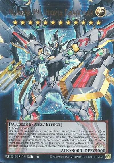 Number 99: Utopia Dragonar (RA05-EN144) [Rarity Collection 5]