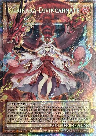 Kurikara Divincarnate (Starlight Rare) (RA05-EN147) [Rarity Collection 5]