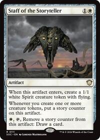 Staff of the Storyteller (111) [Commander: Secrets of Strixhaven]