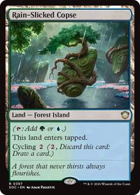 Rain-Slicked Copse (397) [Commander: Secrets of Strixhaven]