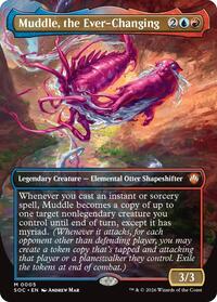 Muddle, the Ever-Changing (Borderless) (5) [Commander: Secrets of Strixhaven]