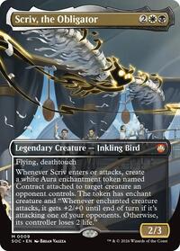 Scriv, the Obligator (Borderless) (9) [Commander: Secrets of Strixhaven]
