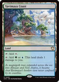 Yavimaya Coast (425) [Commander: Secrets of Strixhaven]
