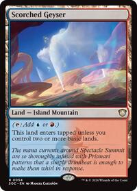 Scorched Geyser (54) [Commander: Secrets of Strixhaven]
