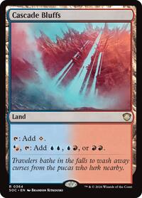 Cascade Bluffs (364) [Commander: Secrets of Strixhaven]