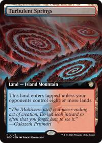 Turbulent Springs (Extended Art) (105) [Commander: Secrets of Strixhaven]