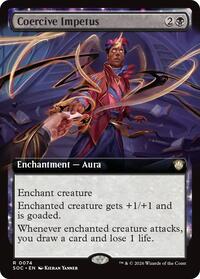 Coercive Impetus (Extended Art) (74) [Commander: Secrets of Strixhaven]