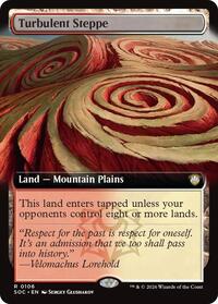 Turbulent Steppe (Extended Art) (106) [Commander: Secrets of Strixhaven]