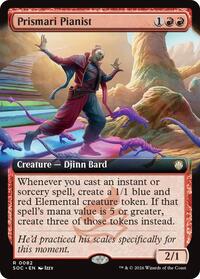 Prismari Pianist (Extended Art) (82) [Commander: Secrets of Strixhaven]