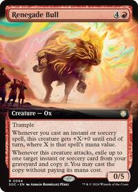 Renegade Bull (Extended Art) (84) [Commander: Secrets of Strixhaven]
