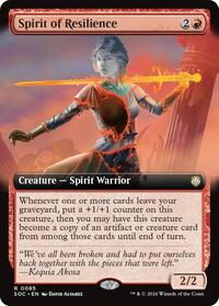 Spirit of Resilience (Extended Art) (85) [Commander: Secrets of Strixhaven]