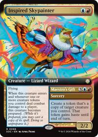 Inspired Skypainter (Extended Art) (96) [Commander: Secrets of Strixhaven]