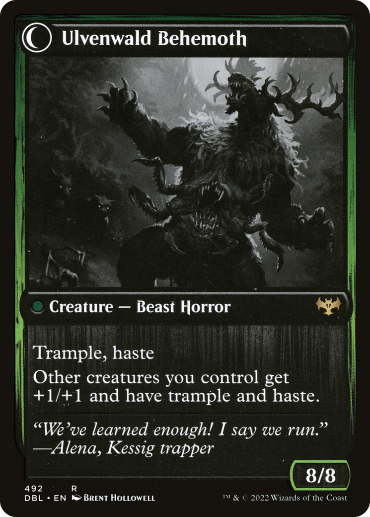 Ulvenwald Oddity (DBL-492) - Innistrad: Double Feature: (Double Faced Transform) Foil