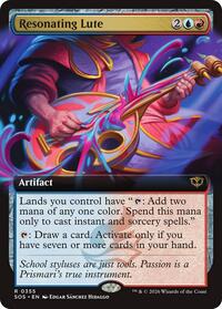 Resonating Lute (Extended Art) (355) [Secrets of Strixhaven]