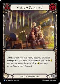 Visit The Dawnsmith (Blue) (AHA026) [Armory Deck Origins: Hala]