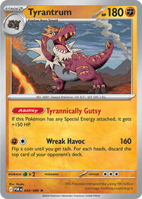Tyrantrum - 047/088 (Non-Holo) (045/088) [Deck Exclusives]